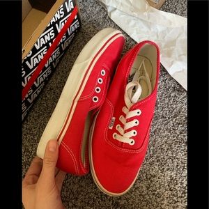 Red vans size 7.5